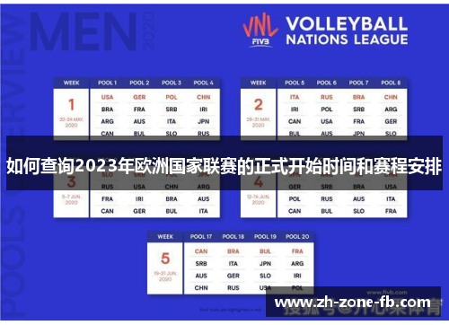 如何查询2023年欧洲国家联赛的正式开始时间和赛程安排 如何查询2023年欧洲国家联赛的正式开始时间和赛程安排